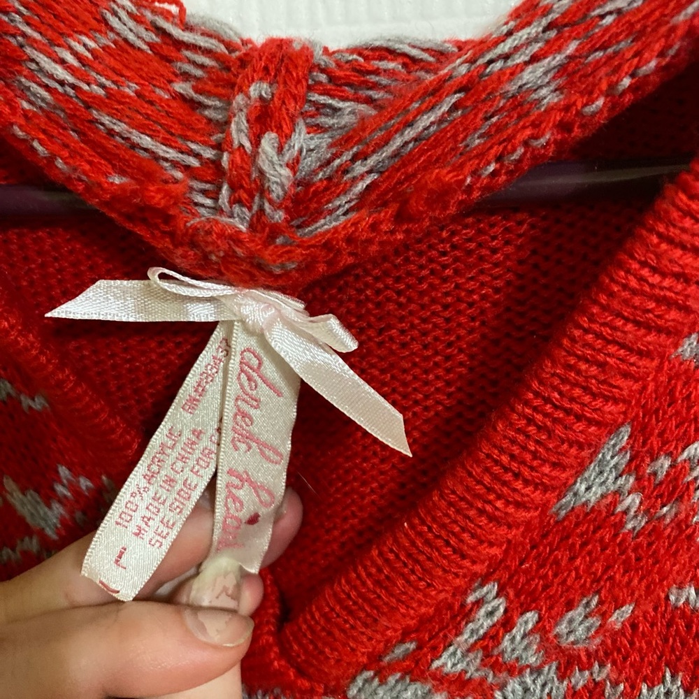 Womens sweater dress hoodie Christmas size L